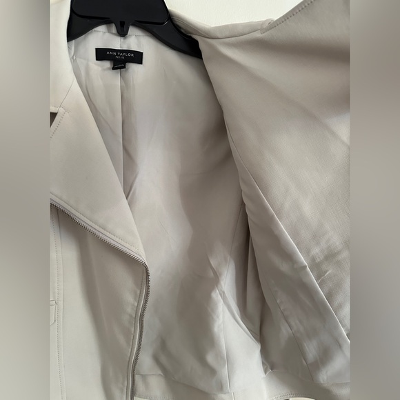 Ann Taylor Petite double knit moto jacket. - Picture 4 of 10